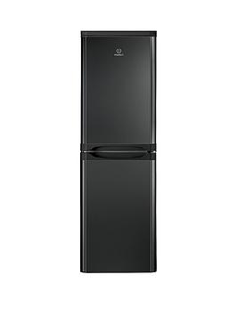 Indesit Ibd5517B 55Cm Fridge Freezer - Black Best Price, Cheapest Prices