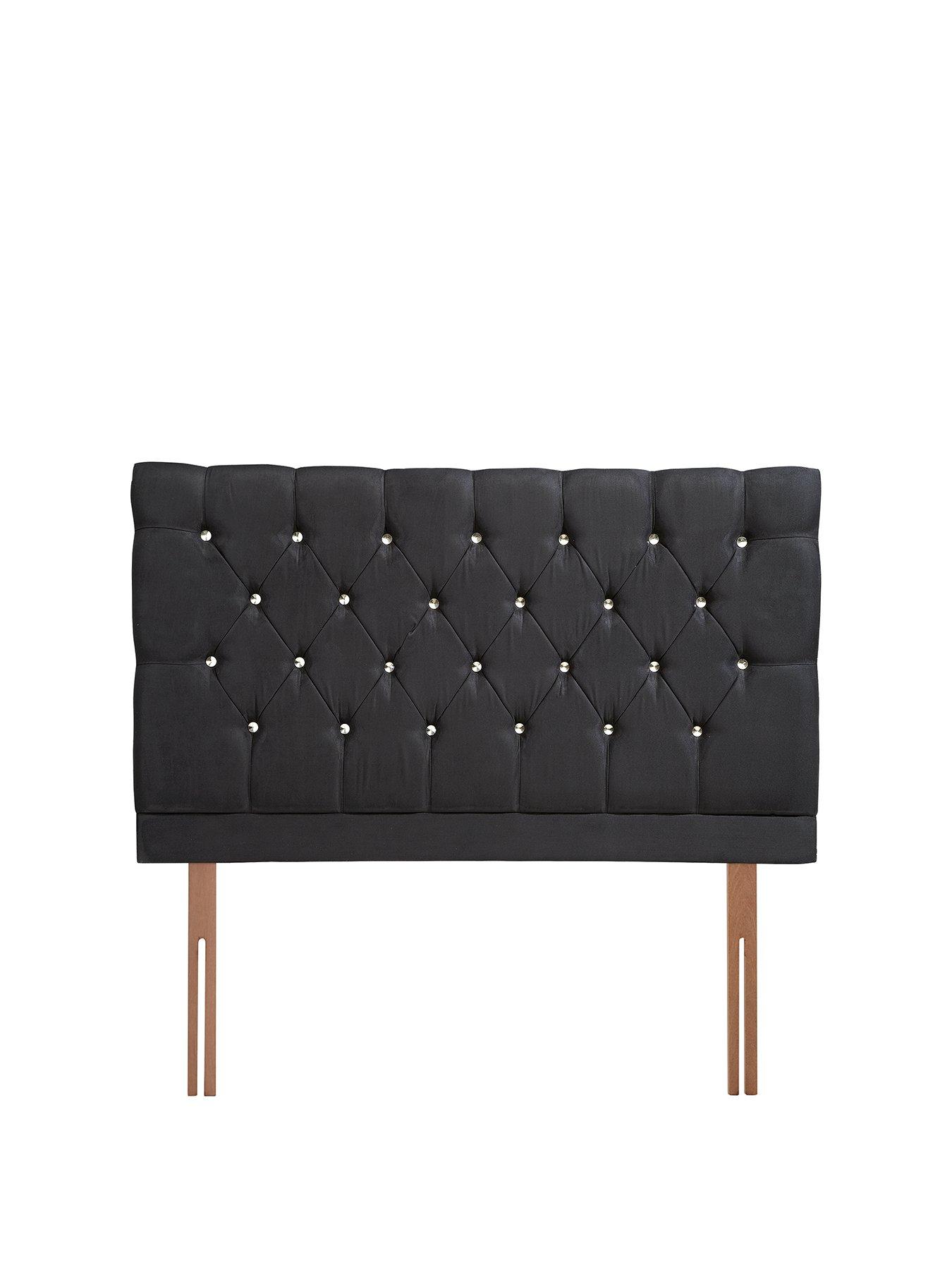 Product photograph of Airsprung Ayah Padded Faux Suede Headboard from very.co.uk