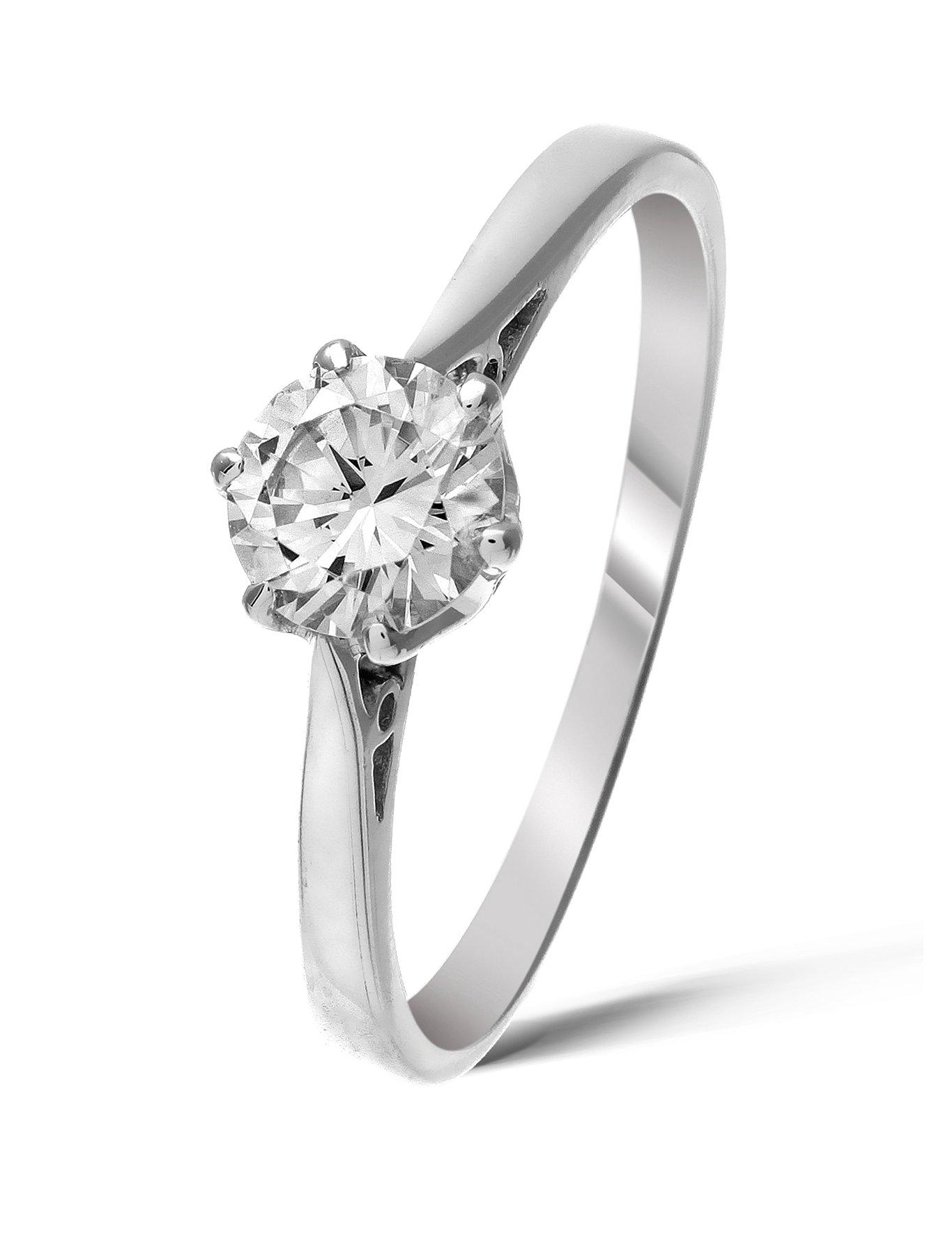 Image 1 of 5 of Love DIAMOND 9 Ct White Gold Diamond Ring