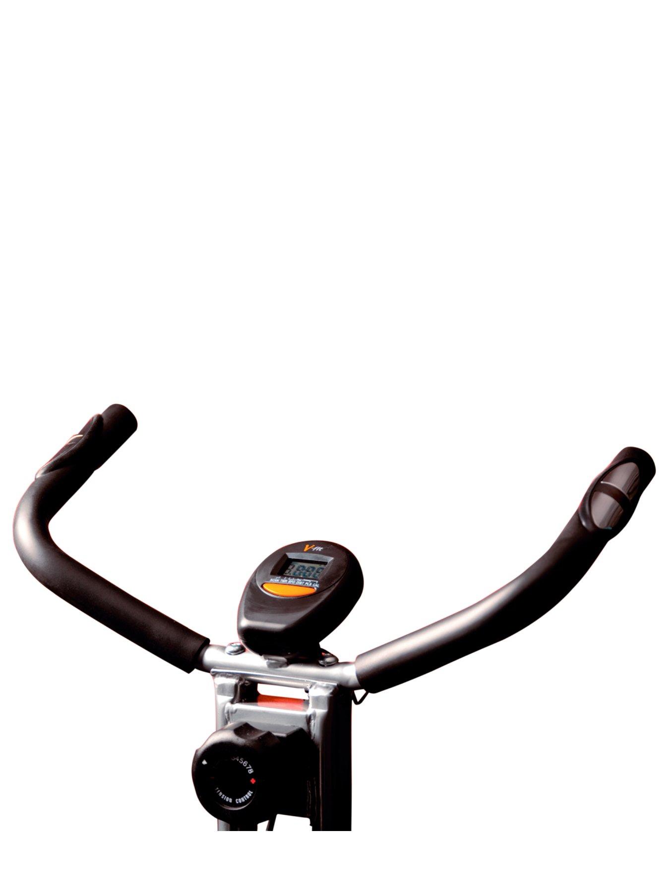 v fit folding exercise bike