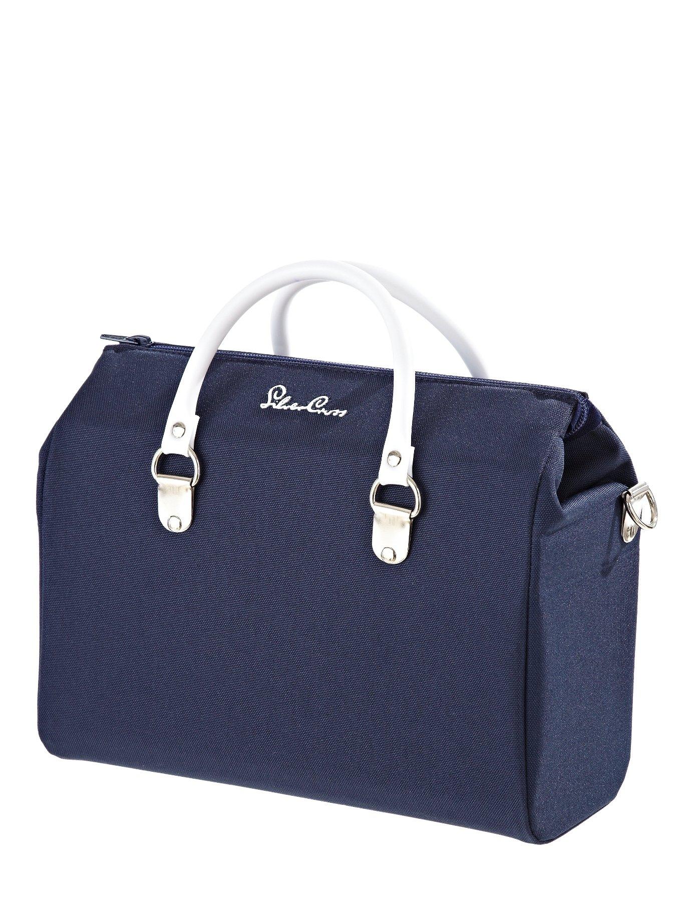 navy blue pram bag