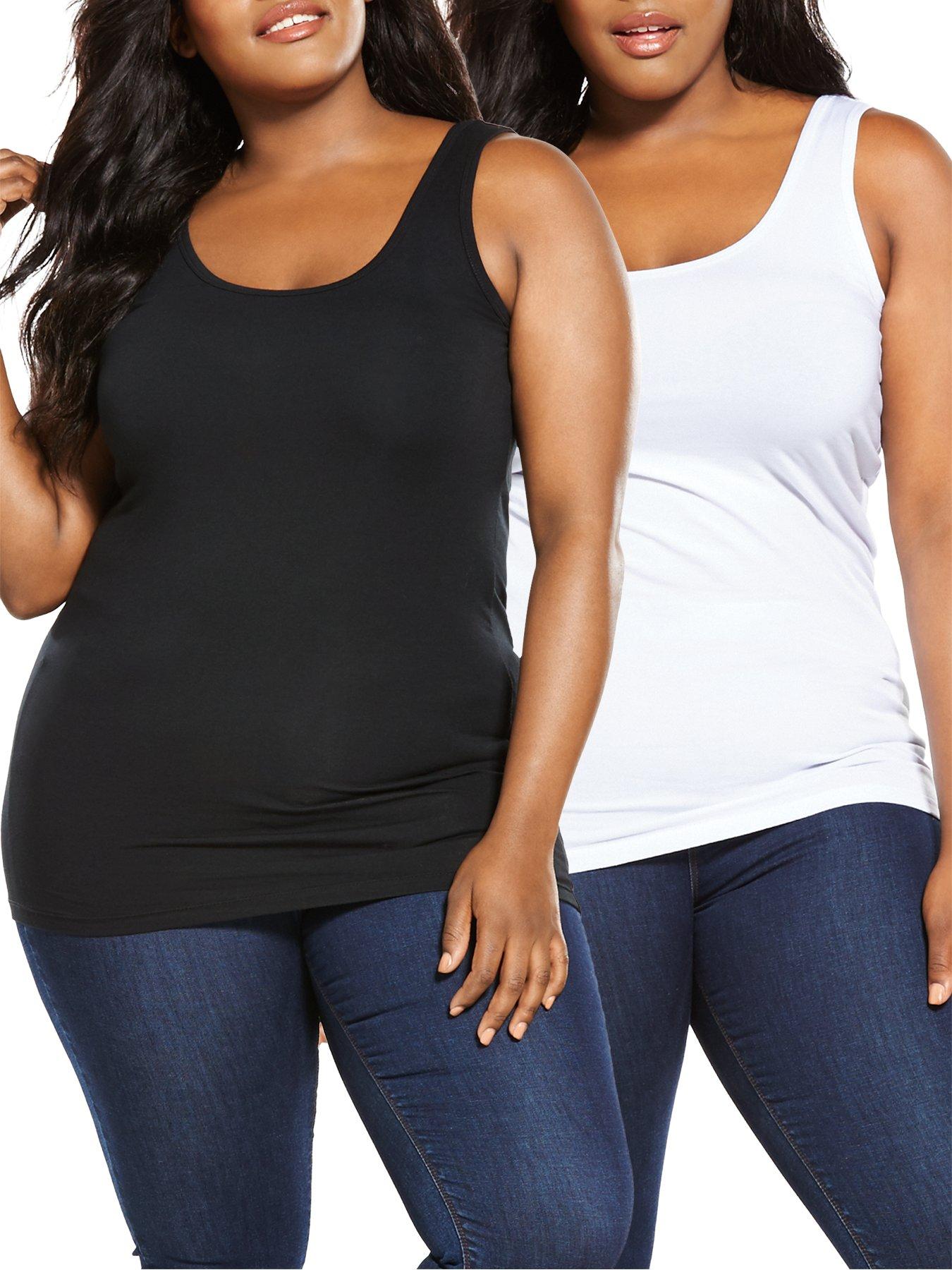 The Long Tank Co - Plus Size Women's Long Slimming Tank