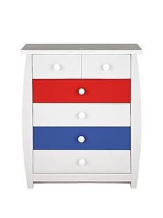 Ladybird Orlando Fresh Kids 4 + 2 Chest of Drawers