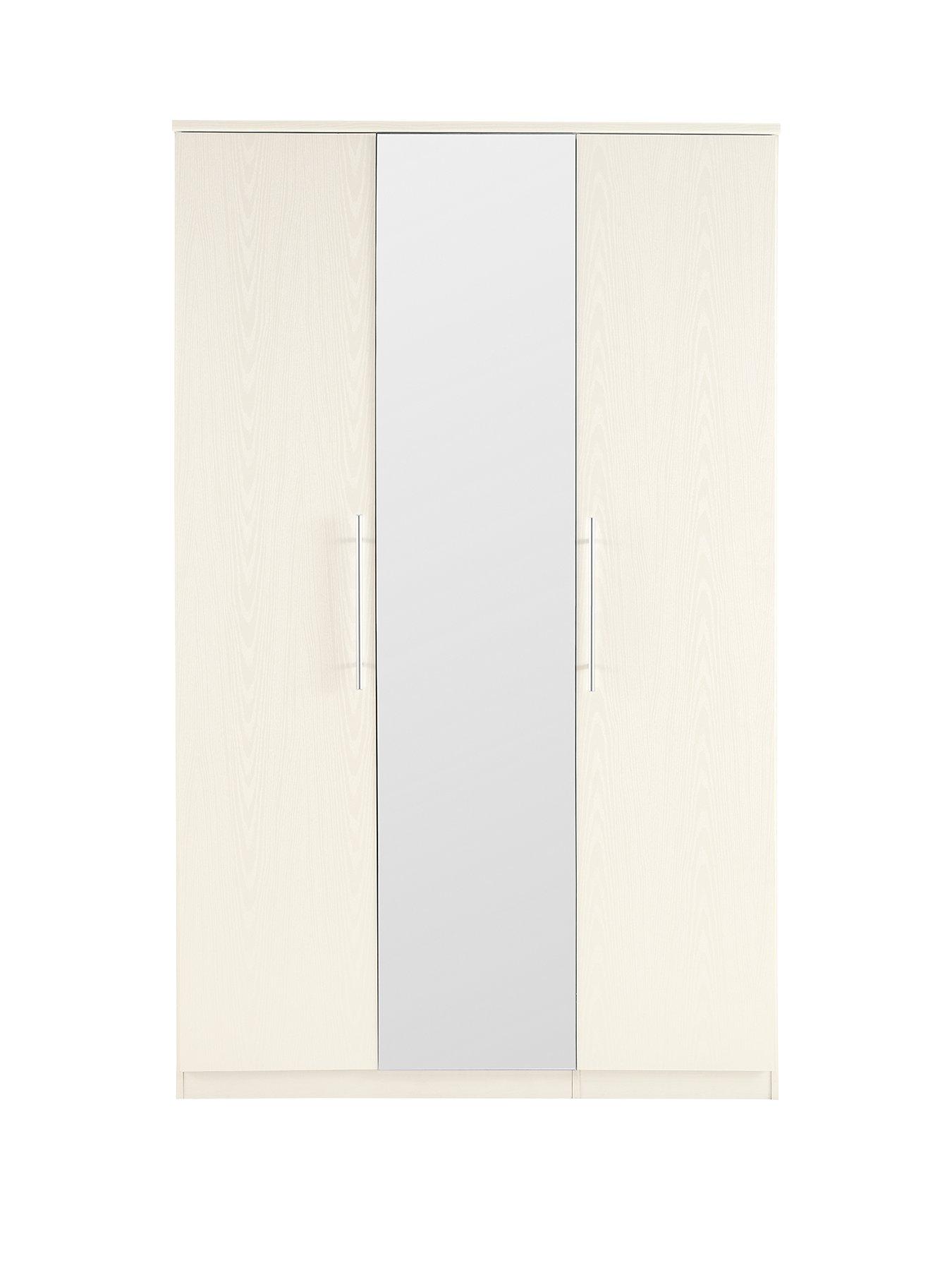 Prague 3 Door Mirrored Wardrobe Very Co Uk