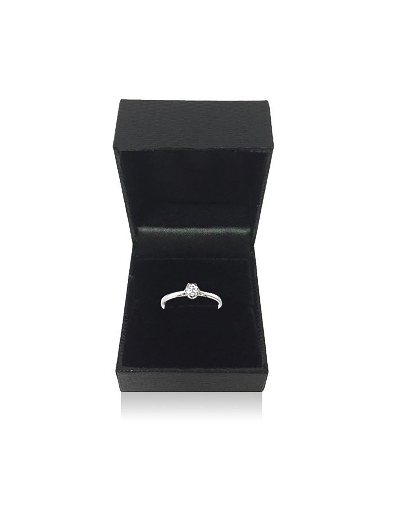 Image 5 of 5 of Love DIAMOND 9 Carat White Gold 25pt Certified Solitaire Ring