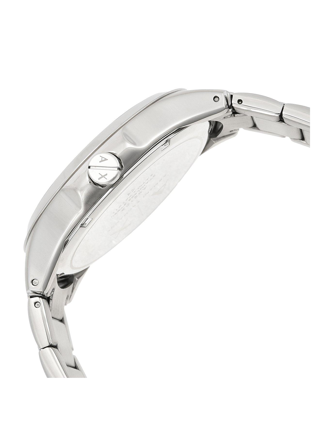 Stainless Steel Black Dial Mens Watch