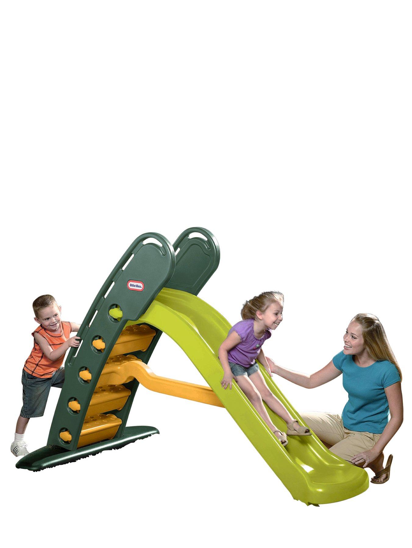 little tikes easy store giant green slide
