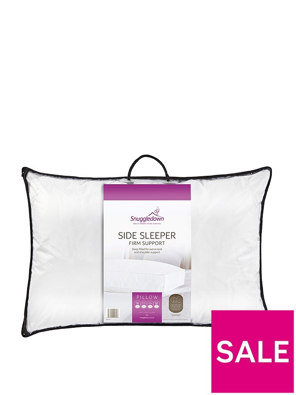 Snuggledown Side Sleeper White Pillow Firm Support Designed for Pack of 1 