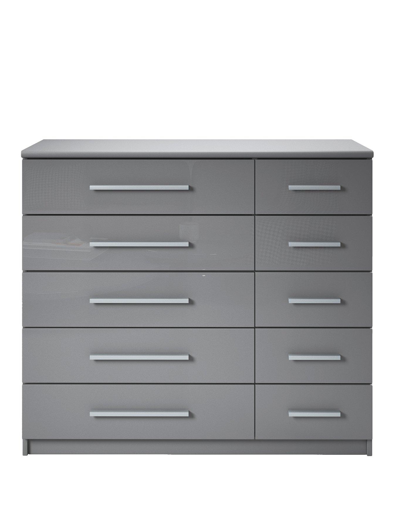 Image 2 of 7 of Very Home Prague Gloss 5 + 5 Wide Chest of Drawers&nbsp;- FSC&reg; Certified