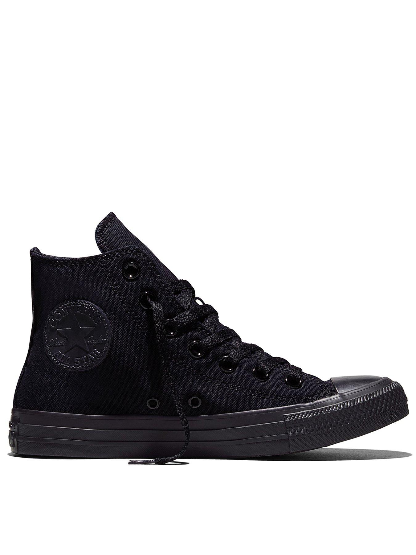 Converse Unisex Hi Top Trainers, Black, Size 9, Women
