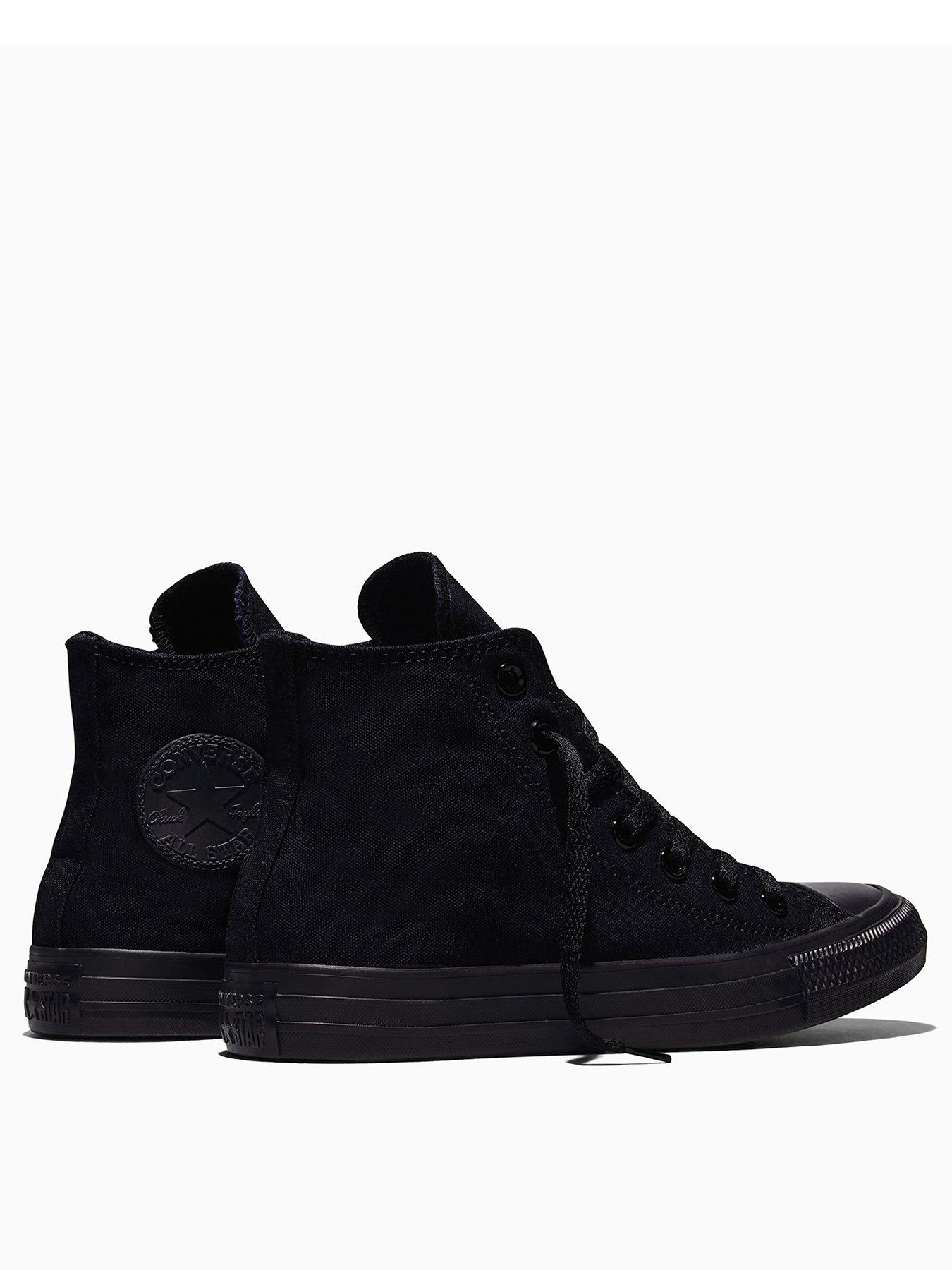 Image 3 of 7 of Converse Unisex Hi Top Trainers - Black/black