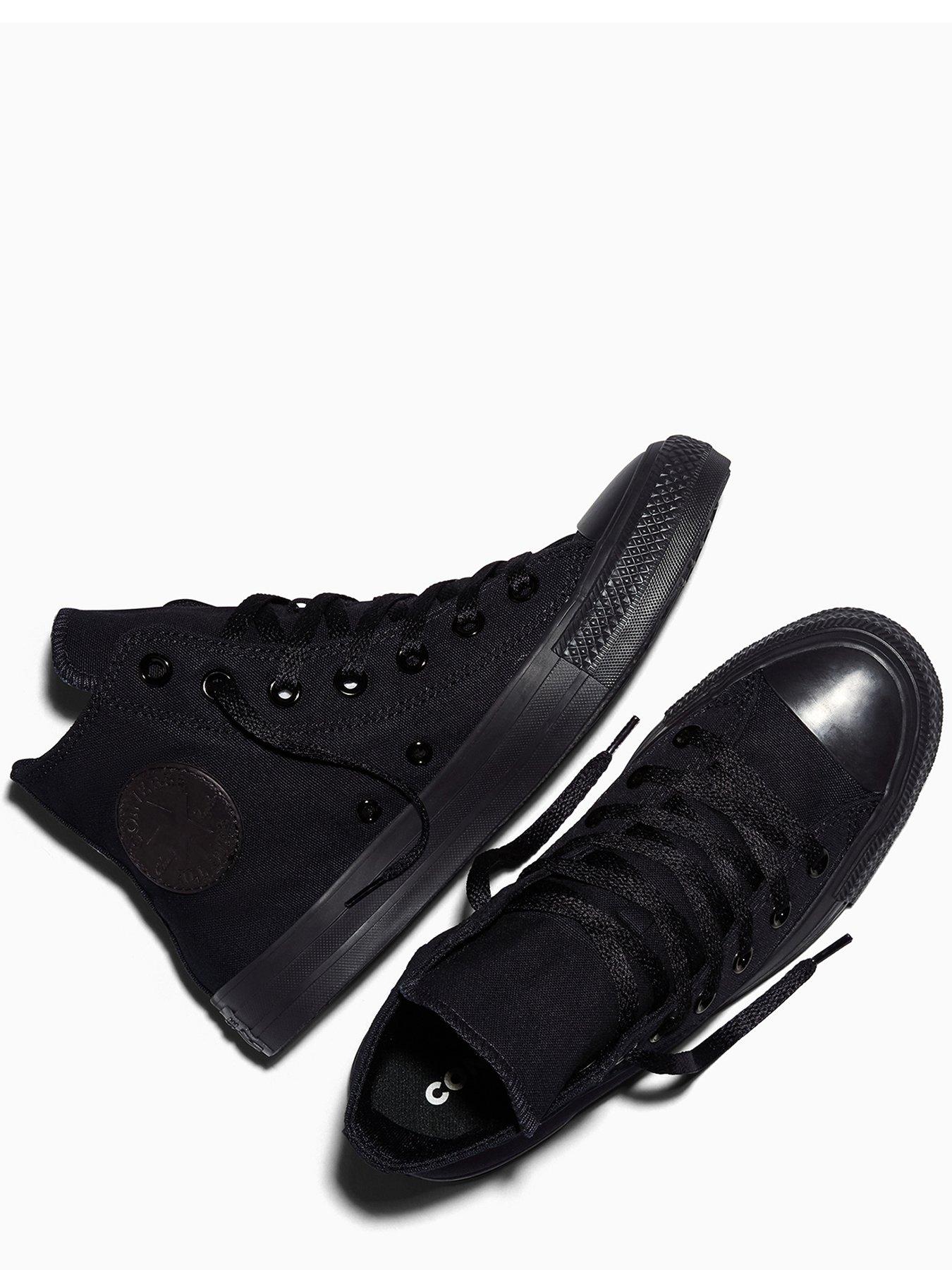 Image 4 of 7 of Converse Unisex Hi Top Trainers - Black/black