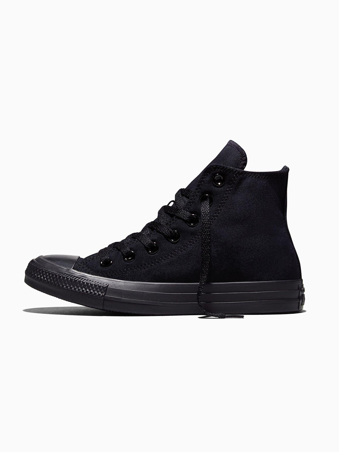 Image 6 of 7 of Converse Unisex Hi Top Trainers - Black/black