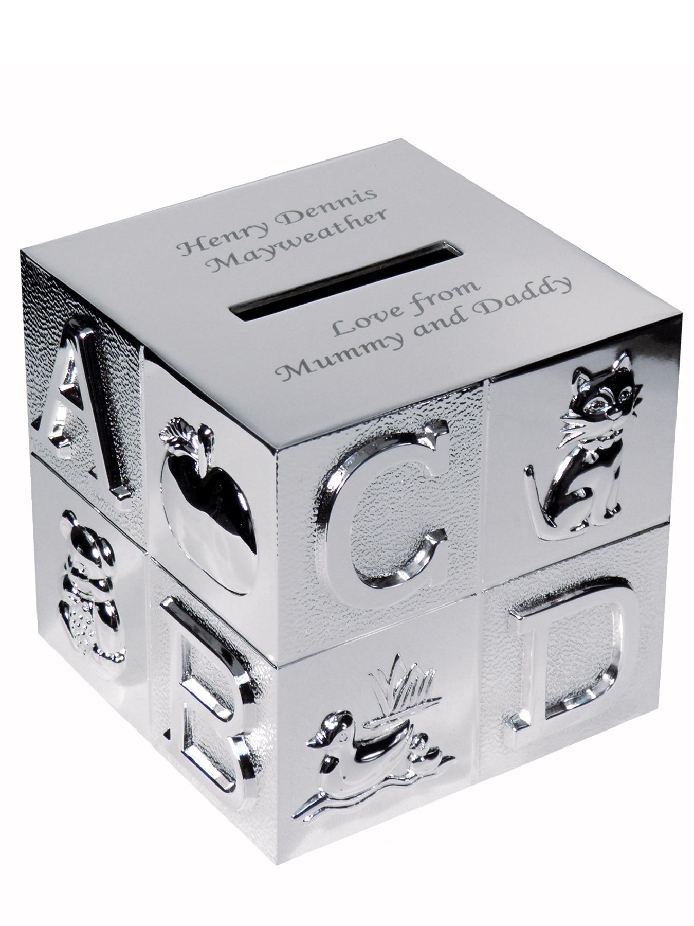 personalised money box 1st birthday