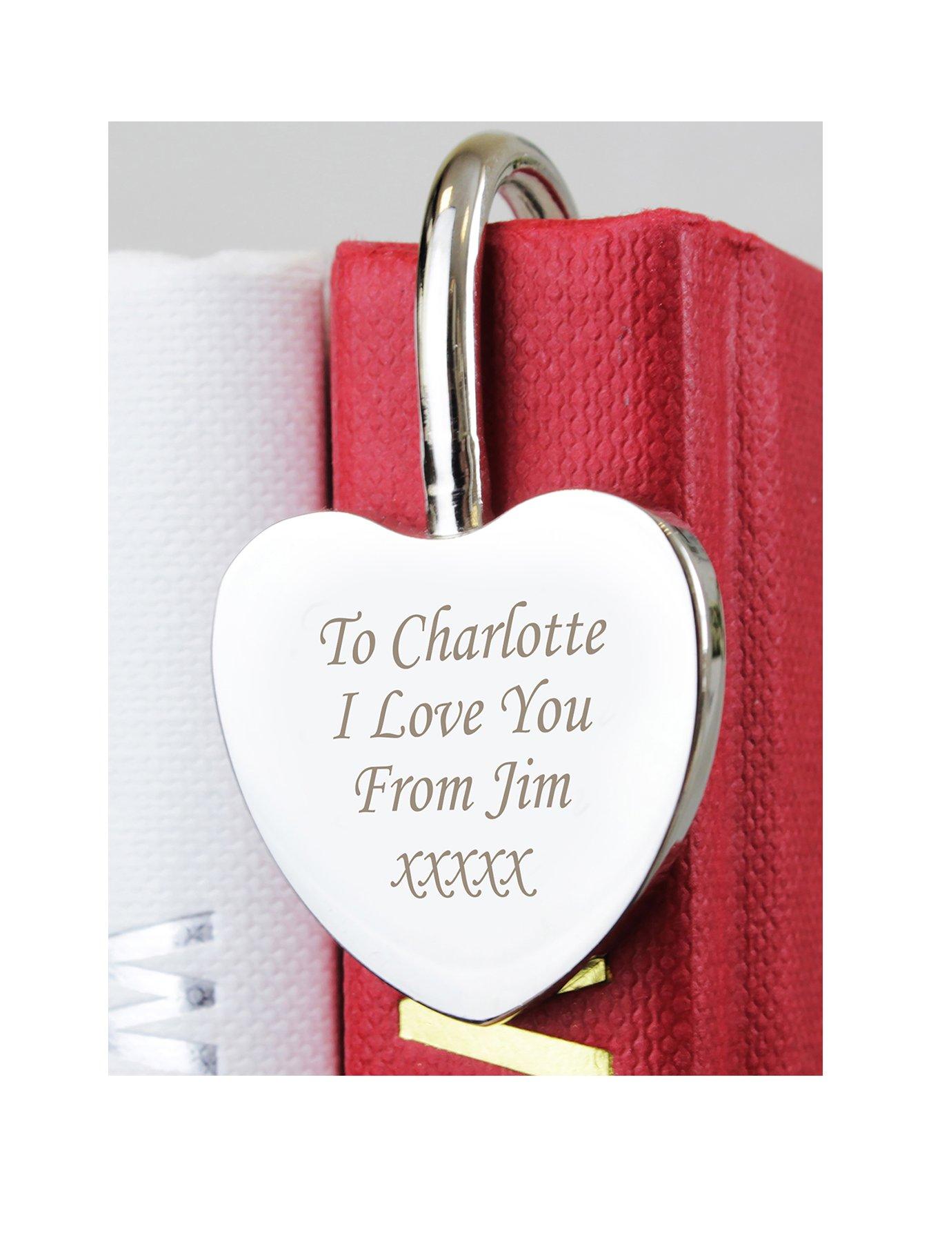 undefined Personalised Silver Heart Bookmark