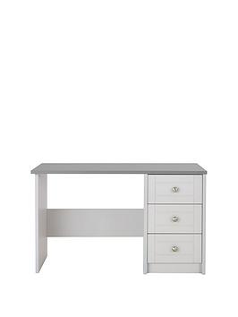 Product photograph of One Call Alderley Ready Assembled Multi Function Desk Dressing Table from very.co.uk