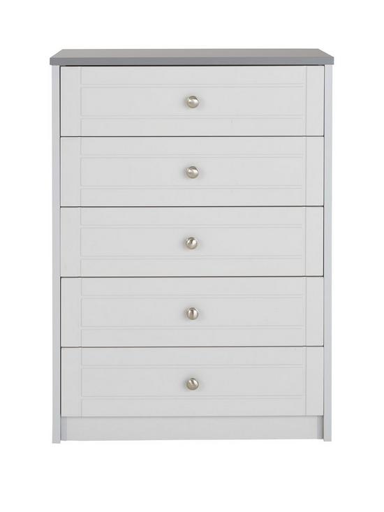 front image of alderley-ready-assembled-wide-chest-of-5-drawers