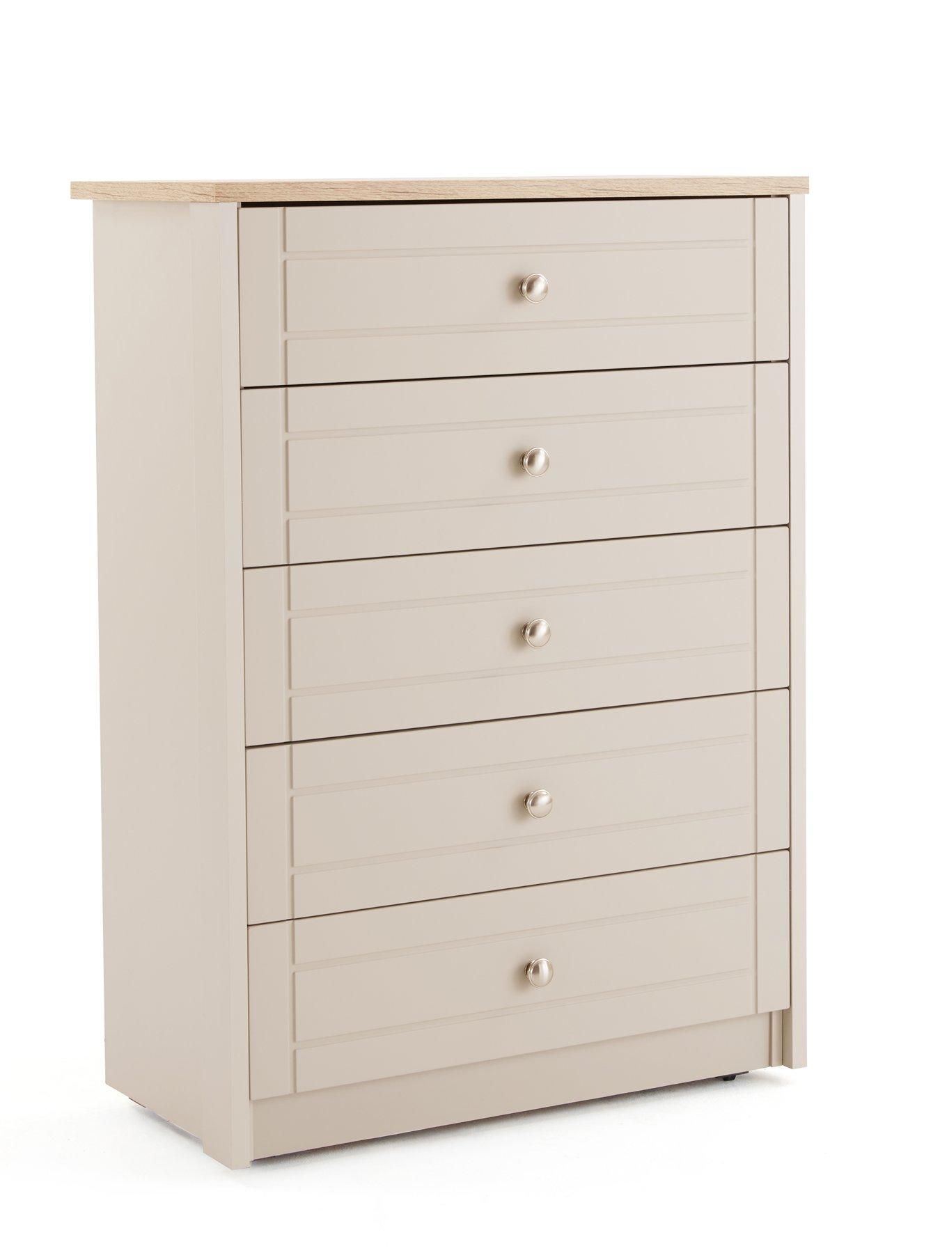 Image 3 of 7 of One Call Alderley Ready Assembled Wide&nbsp;5 Drawer Chest