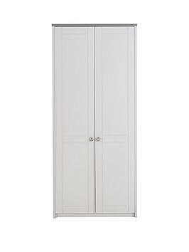 Product photograph of One Call Alderley Ready Assembled 2 Door Wardrobe from very.co.uk
