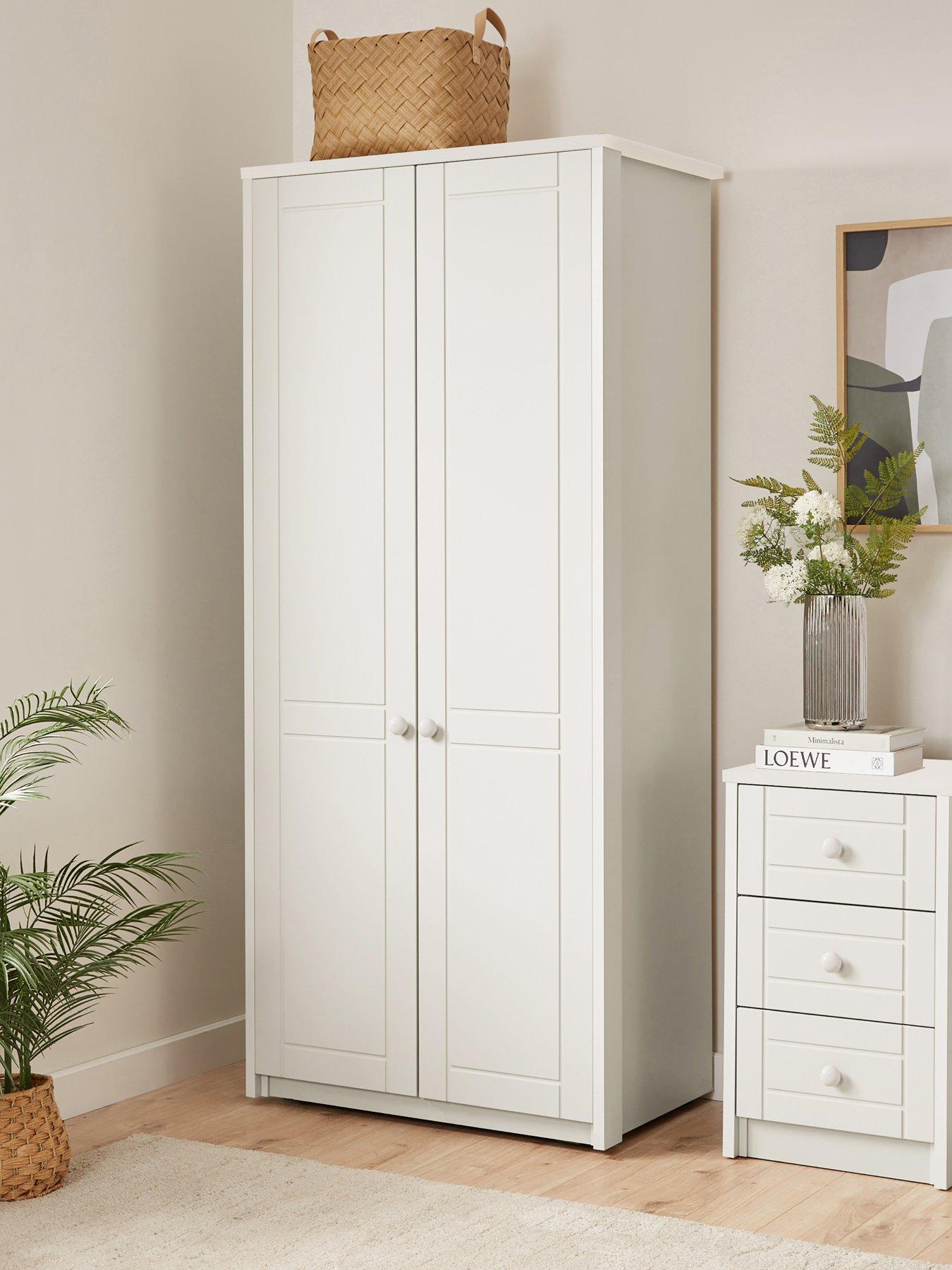 One Call Alderley Ready Assembled 2 Door Wardrobe
