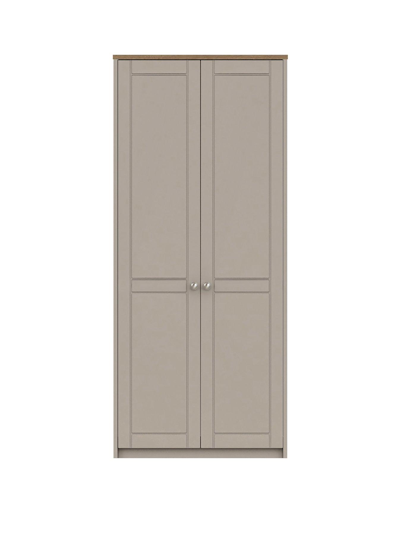 undefined Alderley Ready Assembled 2 Door Wardrobe