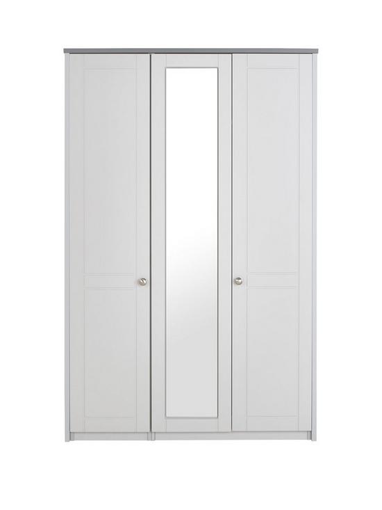 front image of alderley-part-assemblednbsp3-door-mirrored-wardrobe