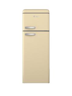 Swan SR11010C 55cm Retro Top Mount Fridge Freezer - Cream