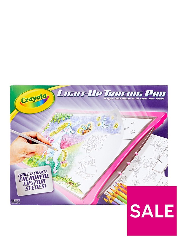Crayola Light-Up Tracing Pad Blue, Coloring Board for Kids, Gift, Toys for Boys, Ages 6, 7, 8, 9, 10