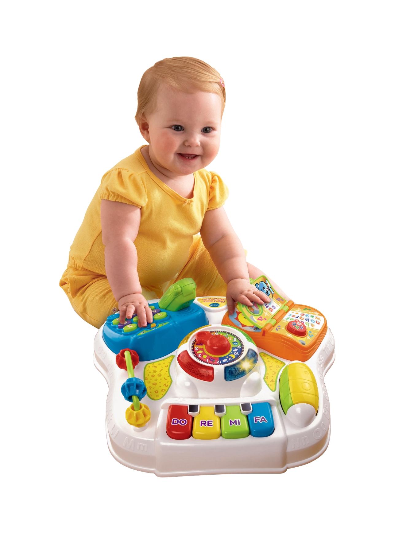 Что подарить ребенку. Интерактивный столик Vtech. Развивающий столик Vtech Baby Play & learn. Игрушки Vtech на 3 года. Игрушки для детей от 1 года.