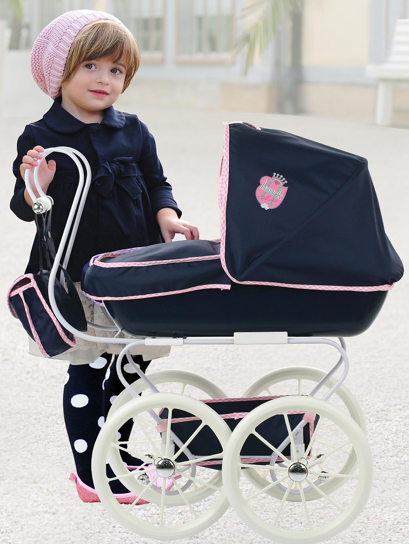 navy carriage toy pram