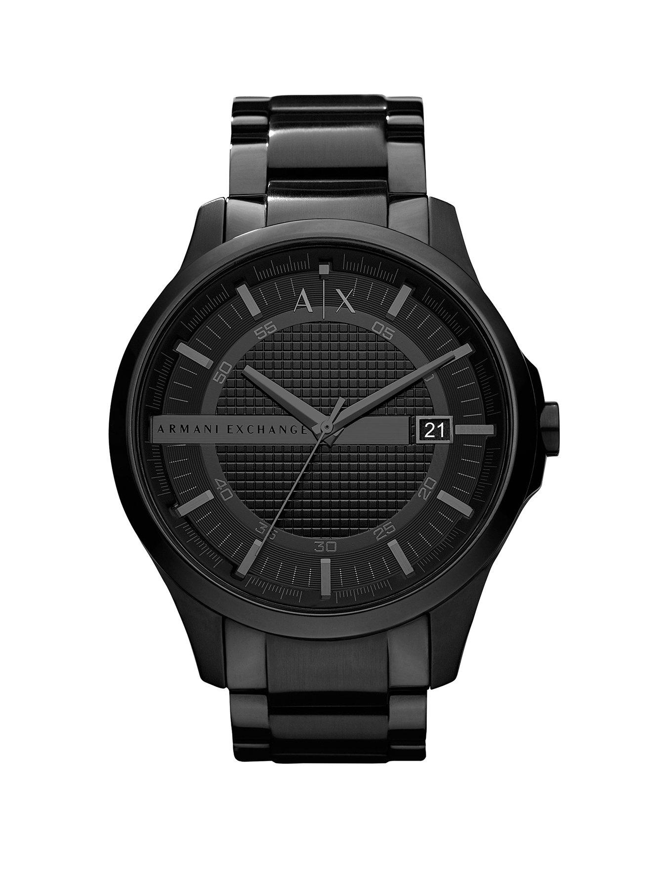 Armani Exchange Armani Exchange Three Hand Date Black