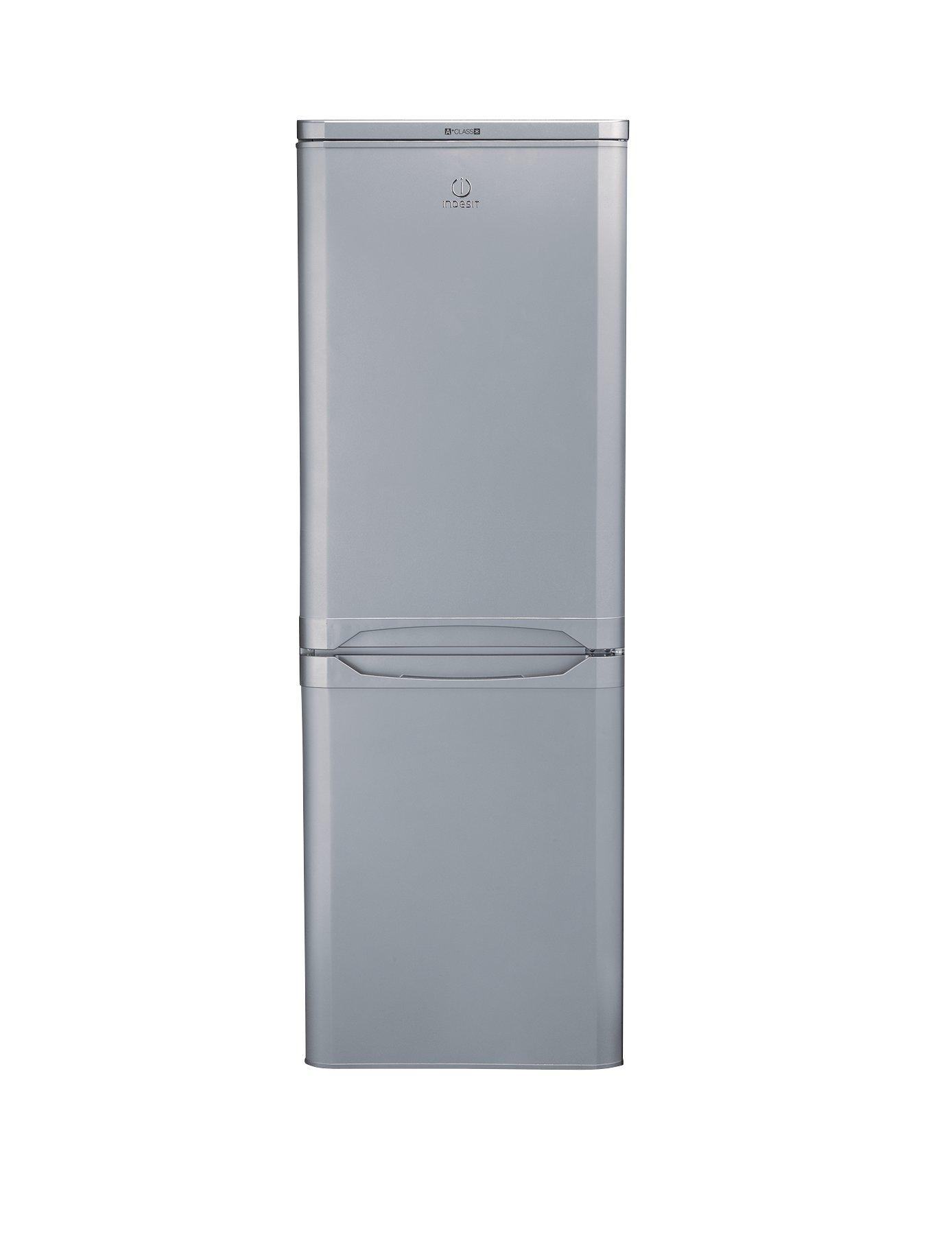 Product photograph of Indesit Ibd5515s1 55cm Wide Fridge Freezer - Silver from very.co.uk