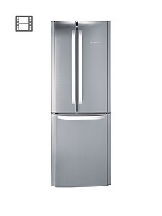 Hotpoint Day 1 FFU3DX American Style 70cm Frost Free Fridge Freezer, A+ Energy Rating - Stainless Steel