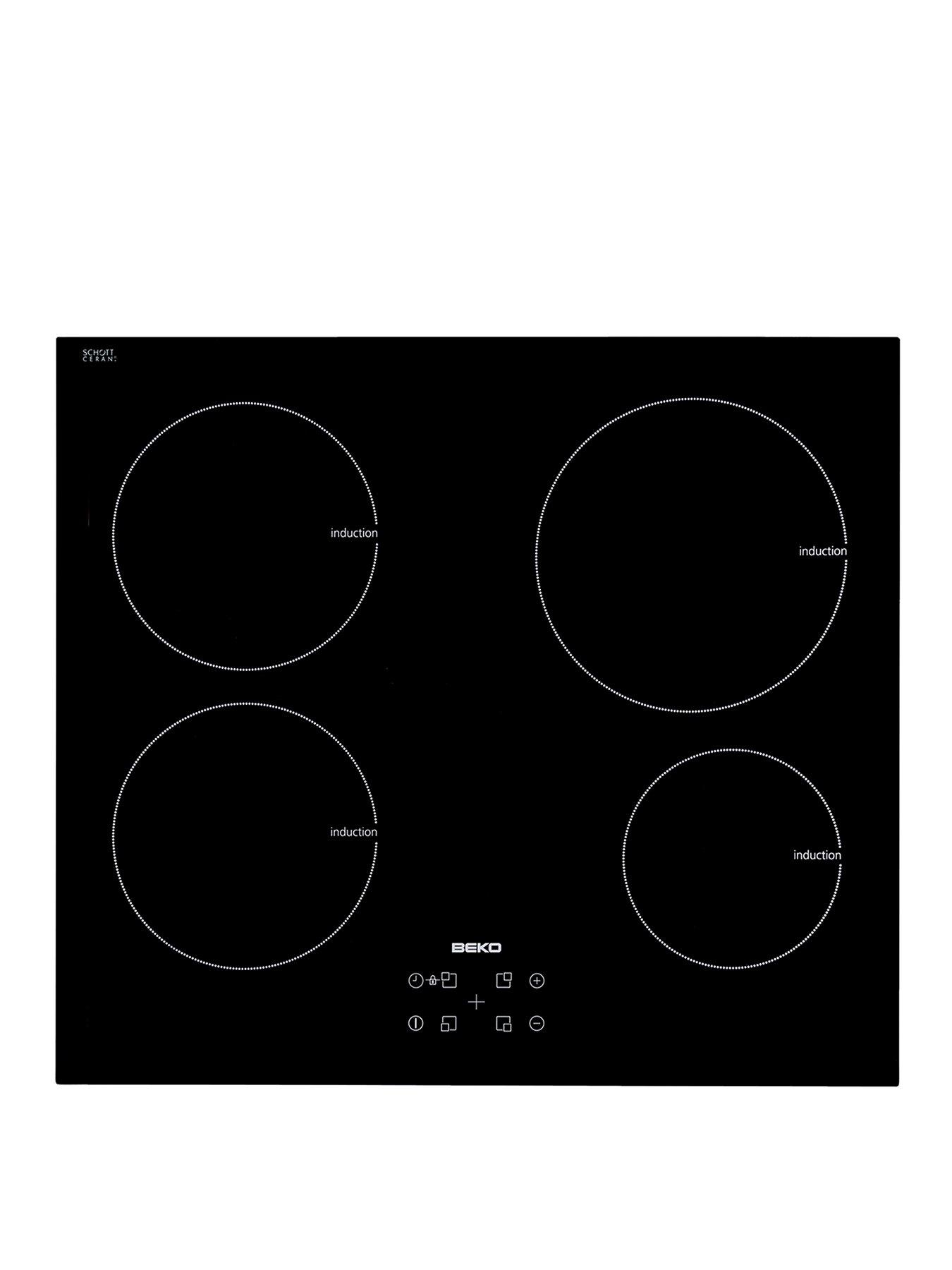 Beko Hii644001At 60Cm Built-In Touch Control Induction Hob With Connection – Black – Hob With Connection