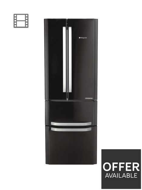 hotpoint-ffu4dk1-american-style-70cm-wide-frost-free-fridge-freezernbsp--black
