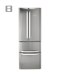 Hotpoint Day 1 FFU4DX American Style 70cm Frost Free Fridge Freezer, A+ Energy Rating - Stainless Steel