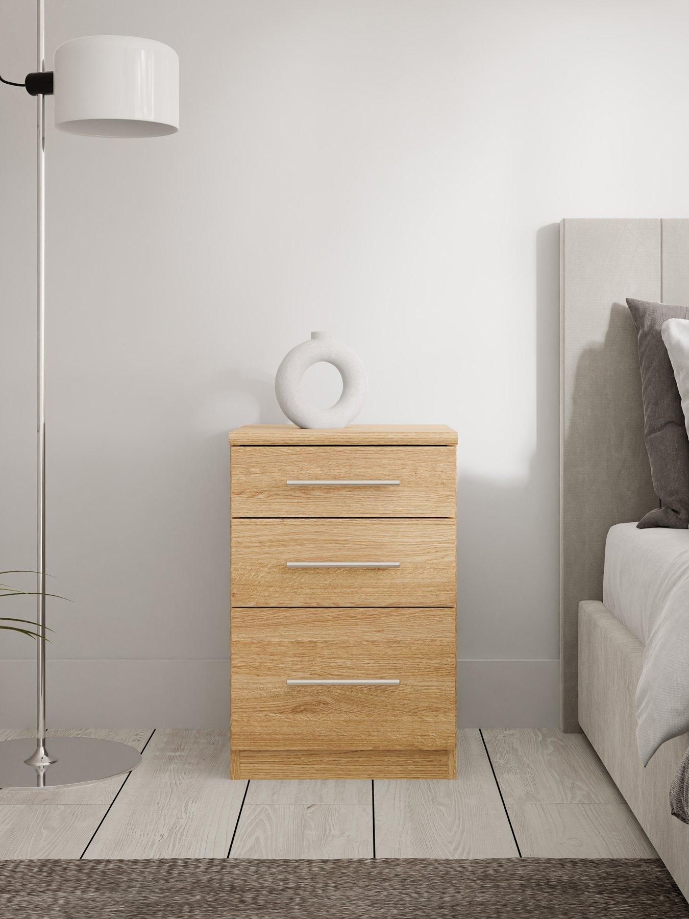 undefined Home Essentials - Prague Graduated Bedside Cabinet - FSC® Certified