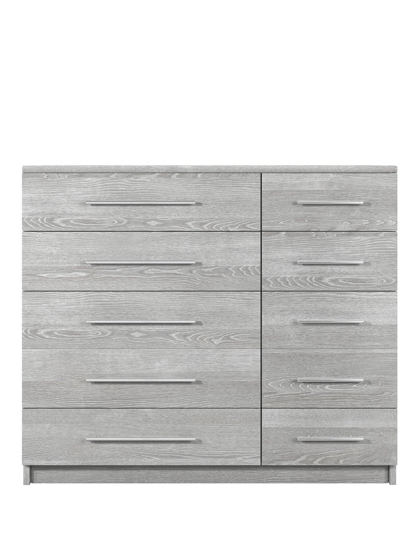 Image 2 of 6 of Very Home Home Essentials -&nbsp;Prague 5 + 5 Graduated Chest of Drawers&nbsp;- FSC&reg; Certified