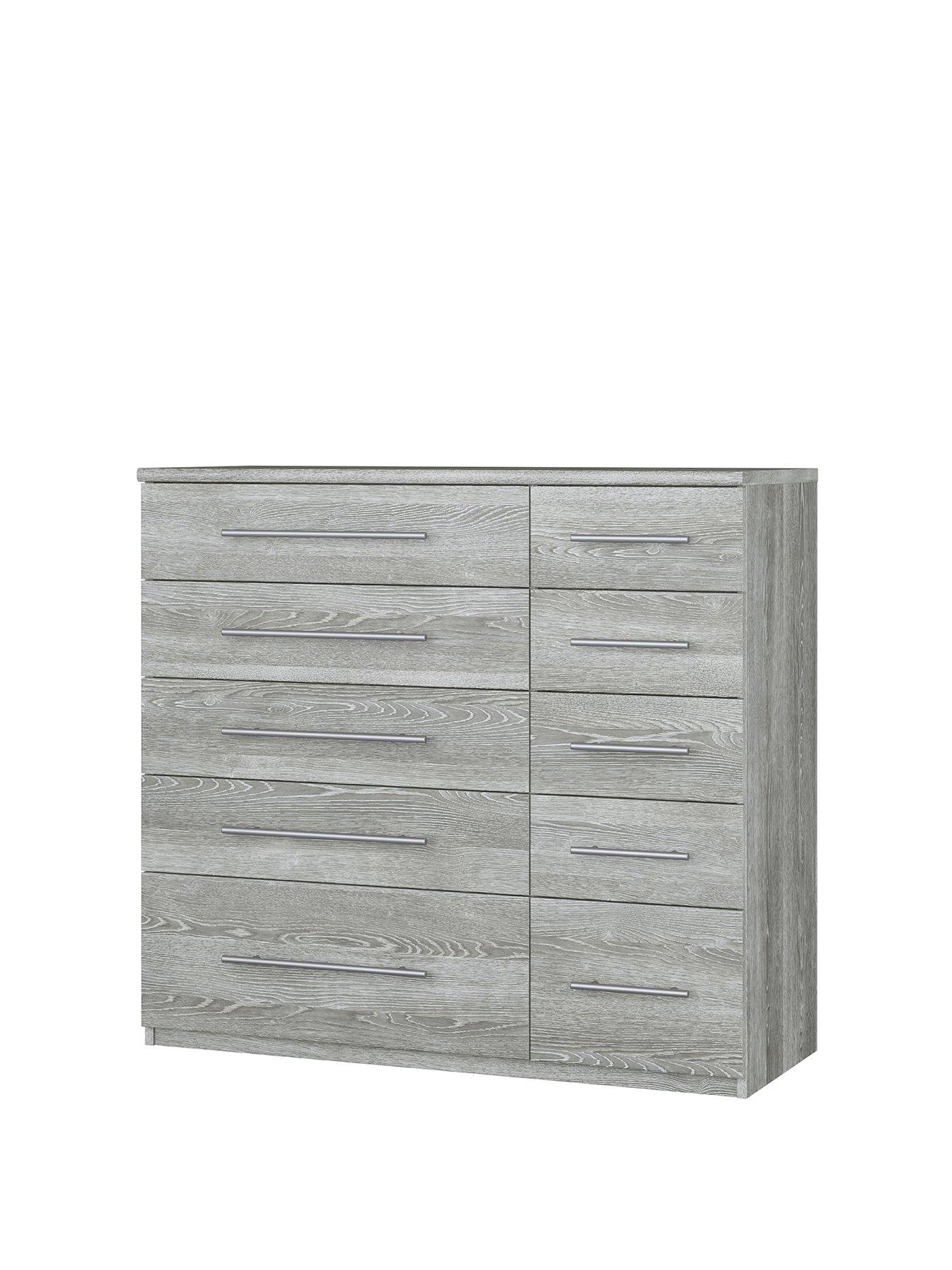 Image 3 of 6 of Very Home Home Essentials -&nbsp;Prague 5 + 5 Graduated Chest of Drawers&nbsp;- FSC&reg; Certified