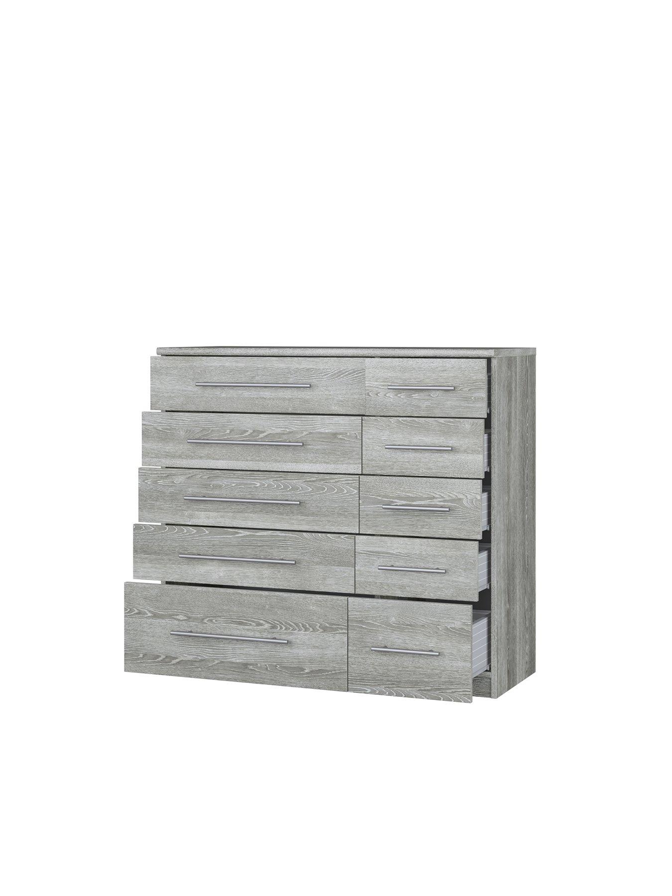 Image 4 of 6 of Very Home Home Essentials -&nbsp;Prague 5 + 5 Graduated Chest of Drawers&nbsp;- FSC&reg; Certified