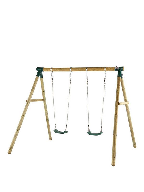 Image 1 of 6 of Plum Marmoset Wooden Garden Swing Set
