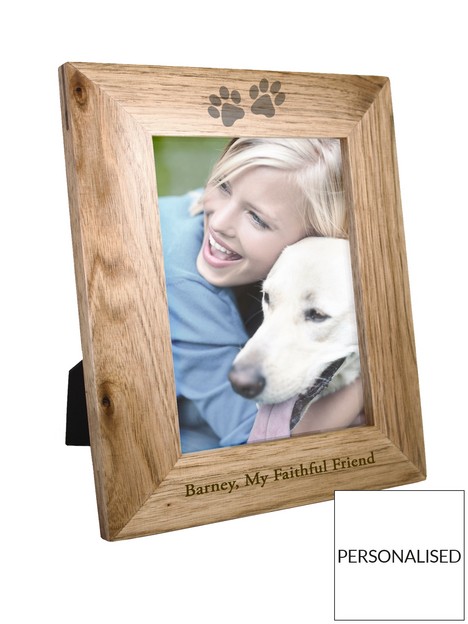 the-personalised-memento-company-personalised-6x4-pet-print-wooden-photo-frame