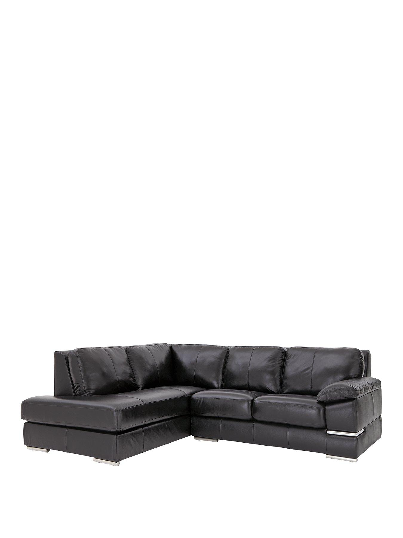 Image 1 of 4 of Very Home Primo Italian Leather Left Hand Corner Chaise Sofa&nbsp;- FSC&reg; Certified