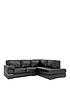  image of very-home-primo-italian-leather-right-hand-corner-chaise-sofanbsp--fscreg-certified