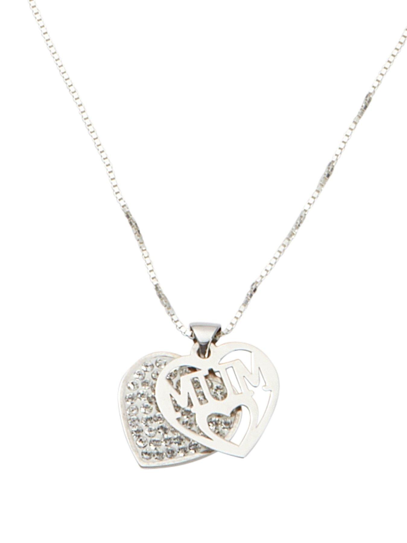 sterling silver mum necklace