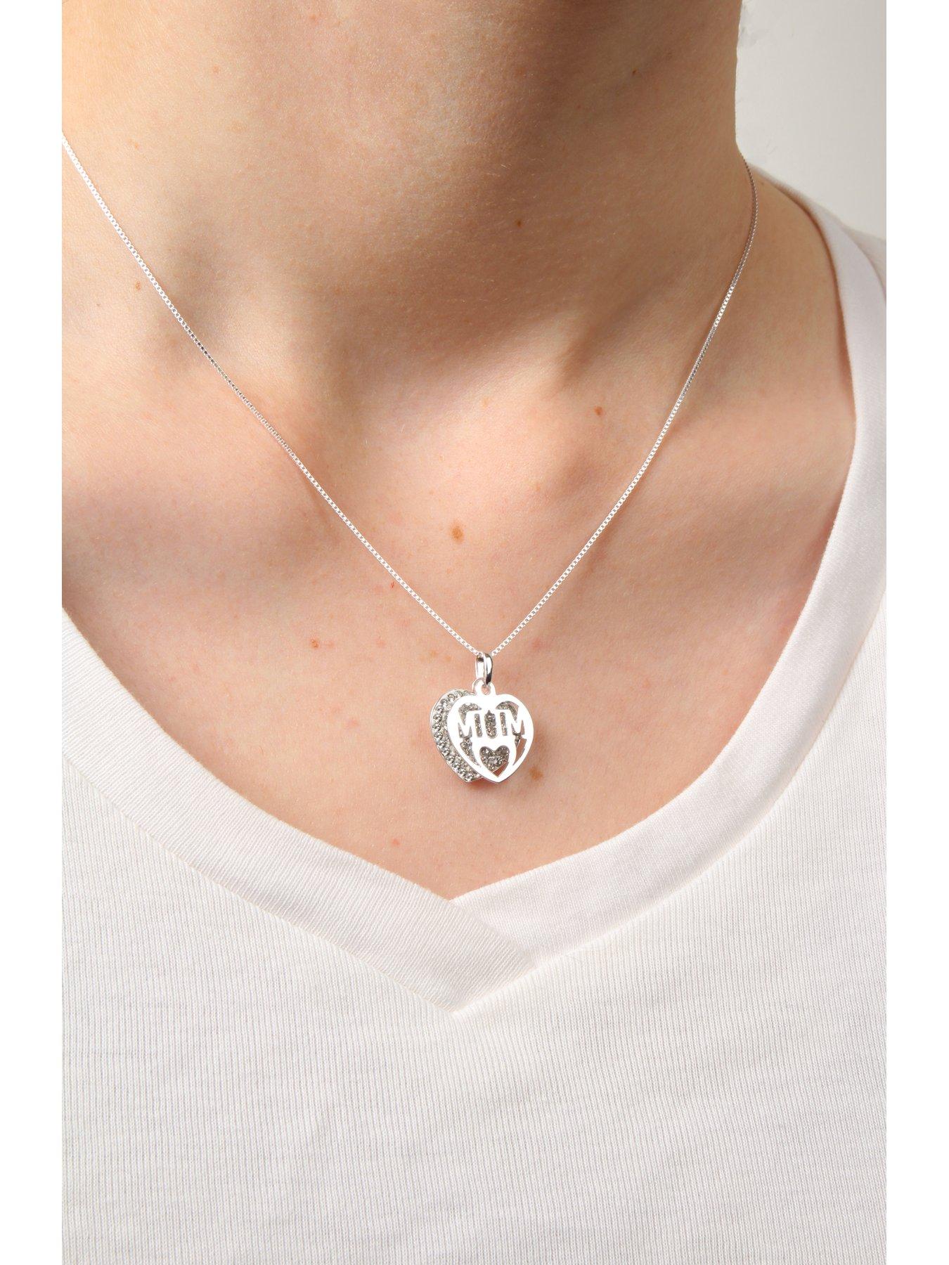 Silver mum locket store