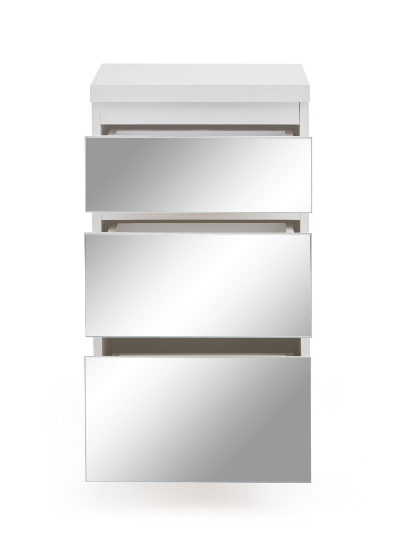 Image 4 of 7 of Very Home Prague Mirror 3-Drawer Bedside Cabinet -&nbsp;FSC&reg; Certified