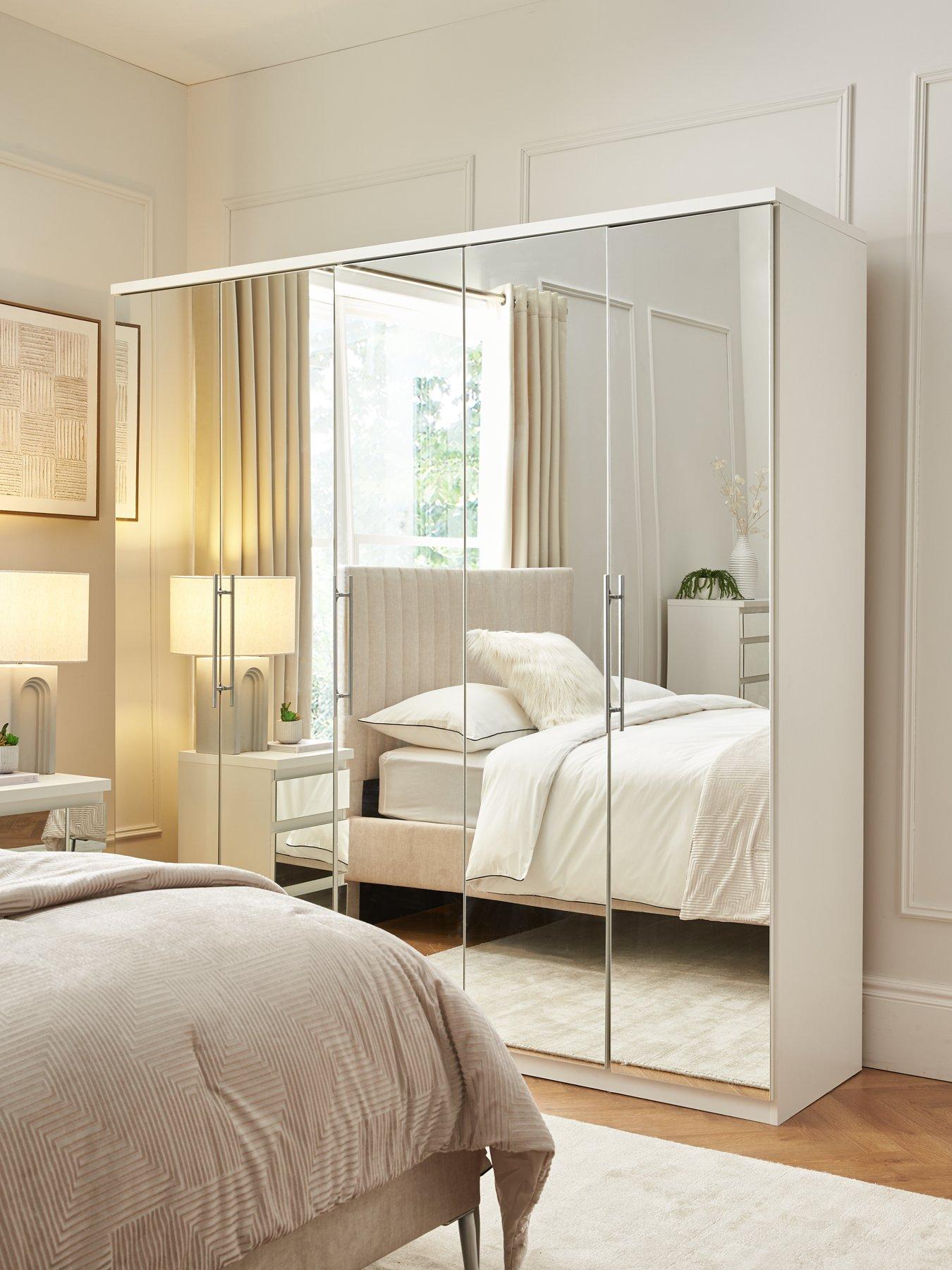 Image 1 of 7 of Very Home Prague Mirror 5 Door Wardrobe&nbsp;- FSC&reg; Certified