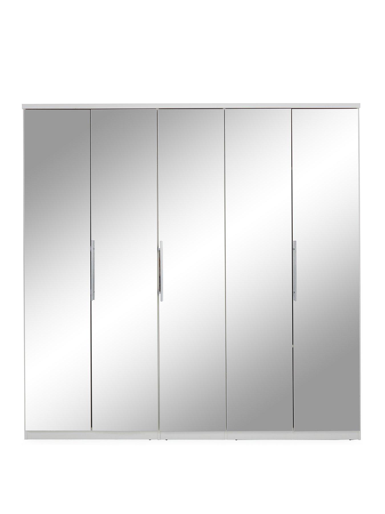Image 2 of 7 of Very Home Prague Mirror 5 Door Wardrobe&nbsp;- FSC&reg; Certified