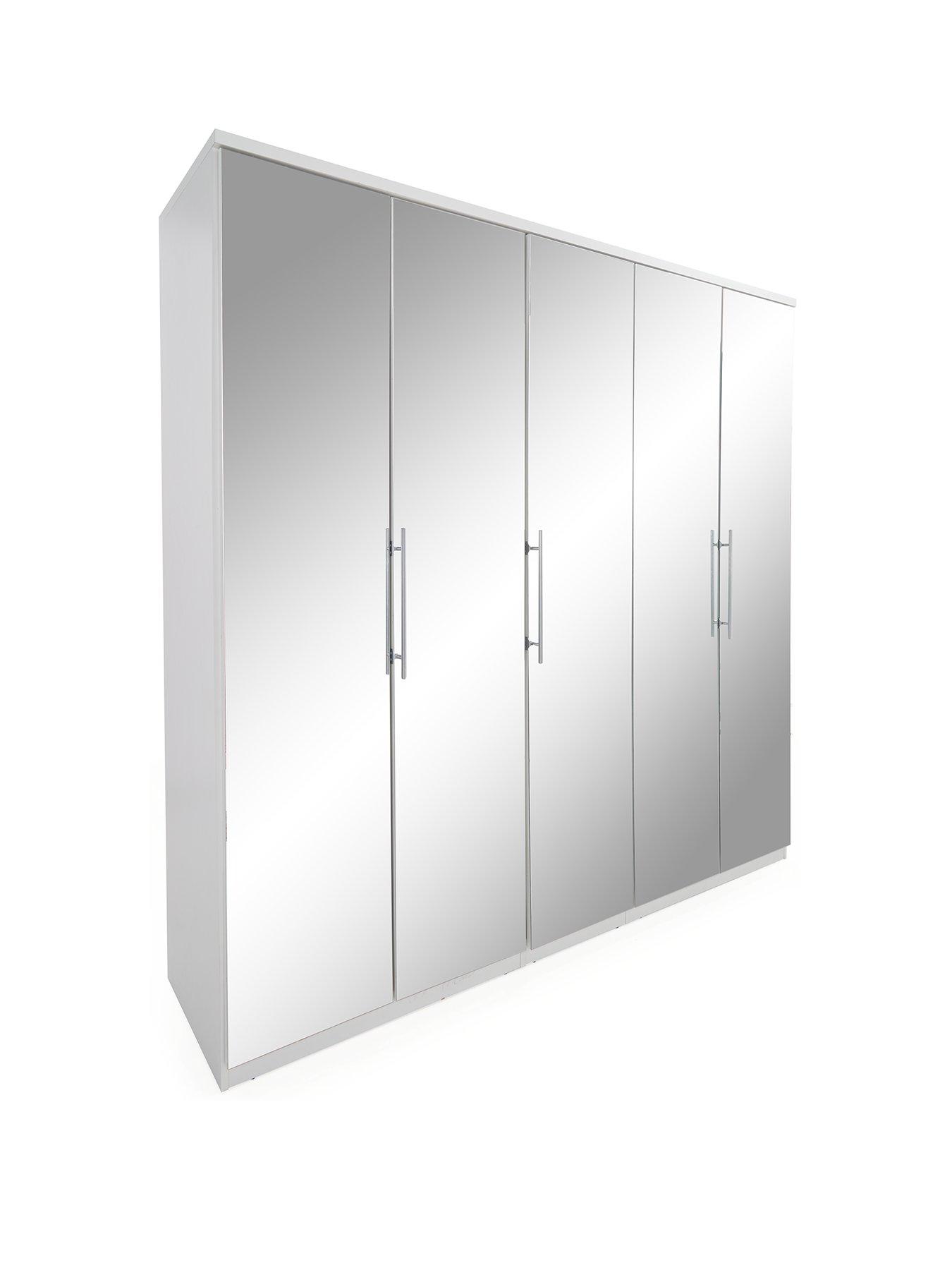 Image 3 of 7 of Very Home Prague Mirror 5 Door Wardrobe&nbsp;- FSC&reg; Certified